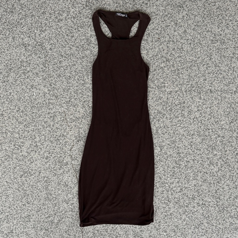 Nasty Gal Black Midi Dress